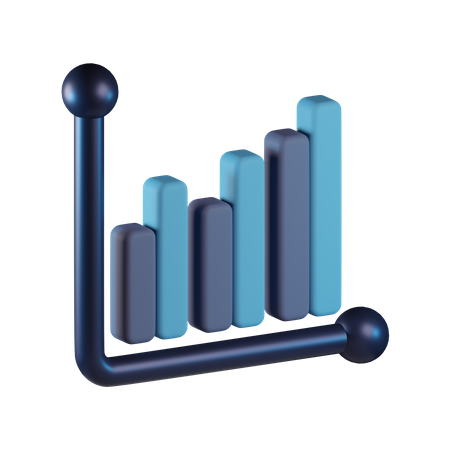 Bar Chart  3D Icon