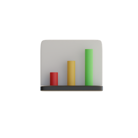 Bar Chart  3D Icon