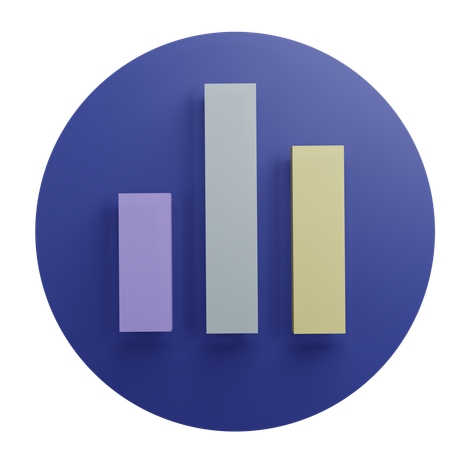 Bar Chart  3D Icon