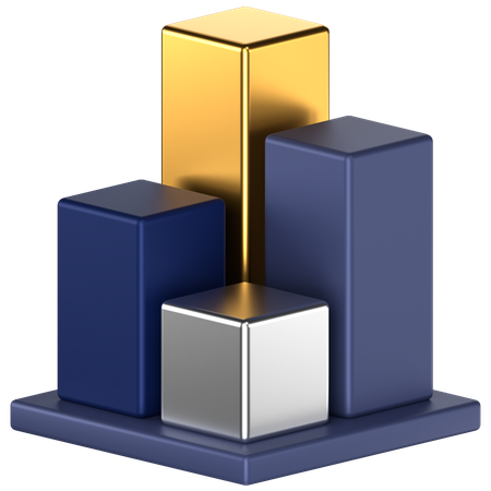 Bar Chart  3D Icon