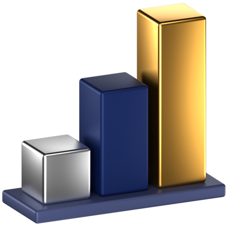Bar Chart  3D Icon