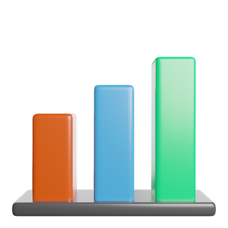Bar Chart  3D Icon