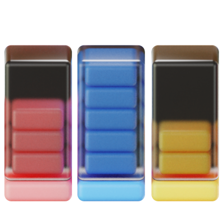 Bar Chart  3D 아이콘