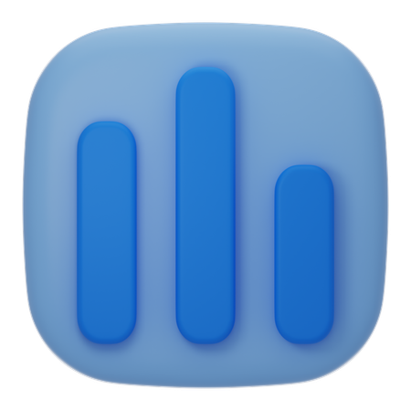 Bar Chart  3D Icon