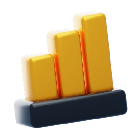 Bar Chart  3D Icon