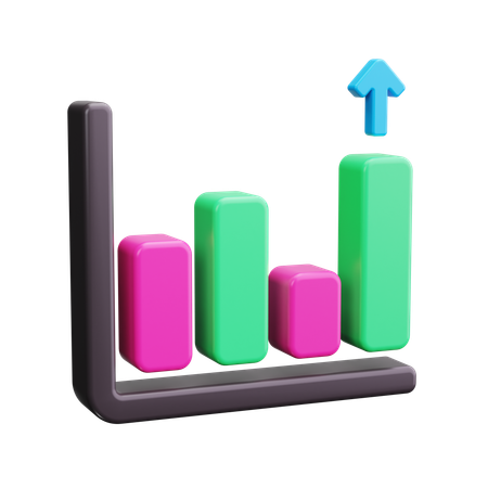 Bar Chart  3D Icon