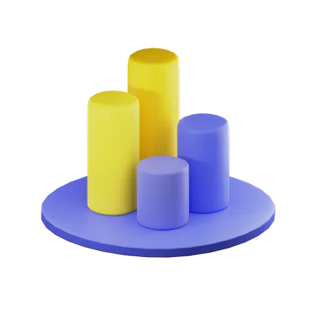 Bar Chart  3D Illustration