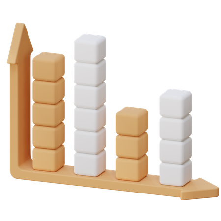 Bar Chart  3D Illustration