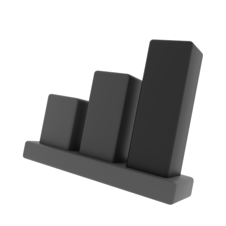 Bar Chart  3D Illustration