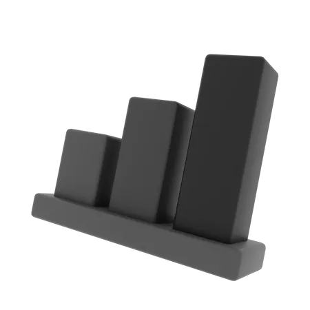 Bar Chart  3D Illustration