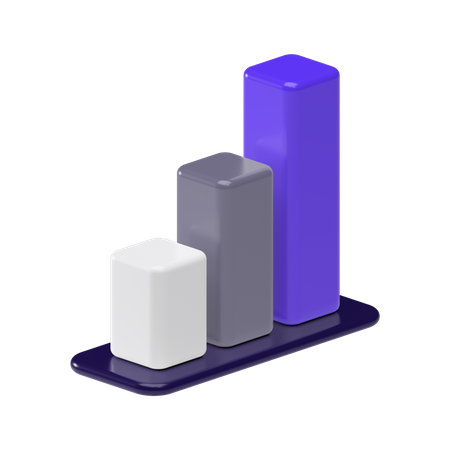 Bar chart  3D Illustration