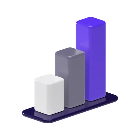 Bar chart  3D Illustration