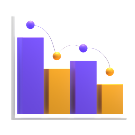 Bar Chart  3D Illustration