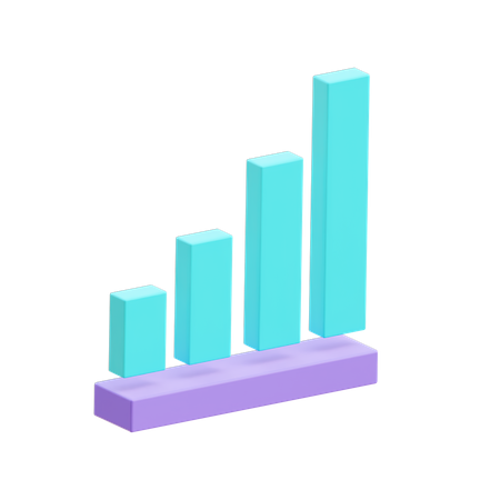 Bar Chart  3D Illustration