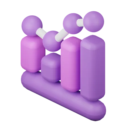 Bar Chart  3D Illustration