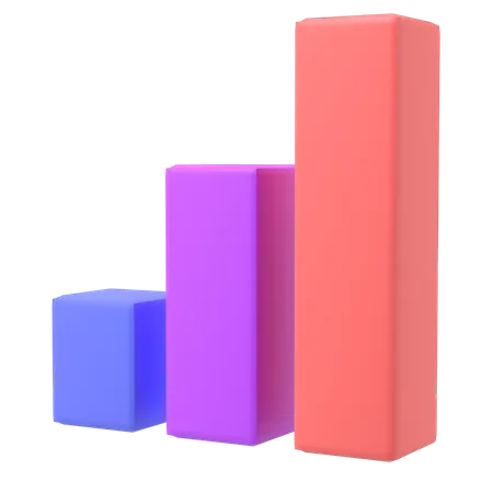 Bar Chart  3D Illustration