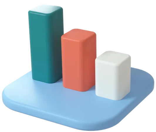 Bar Chart  3D Illustration