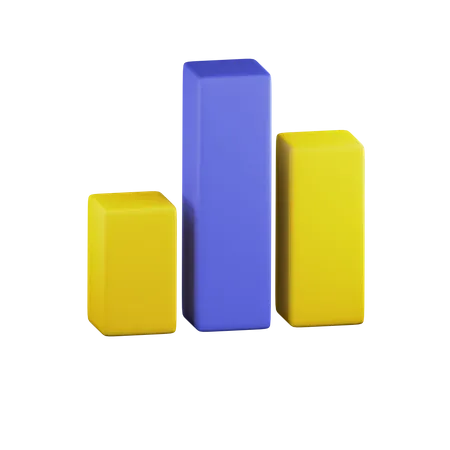 Bar Chart  3D Illustration