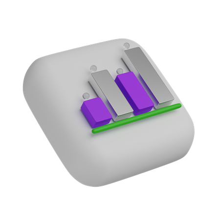 Bar Chart  3D Illustration