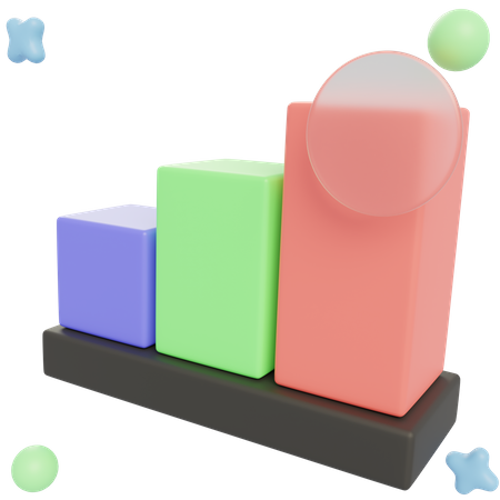 Bar chart  3D Illustration