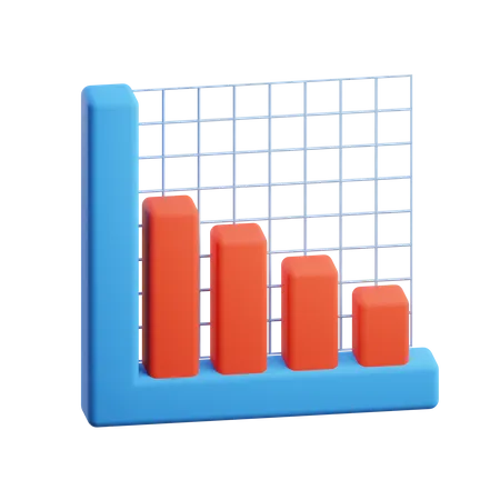 Bar Chart  3D Illustration