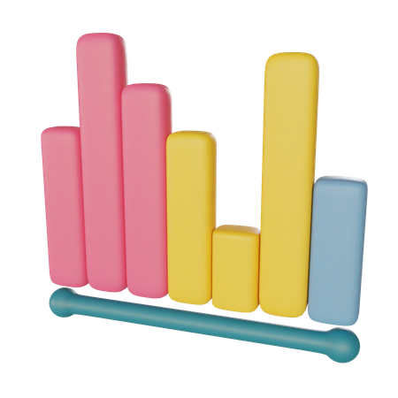 Bar Chart  3D Illustration