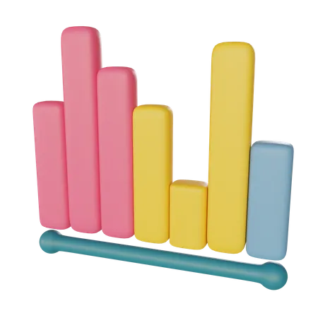 Bar Chart  3D Illustration