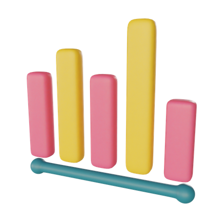 Bar Chart  3D Illustration