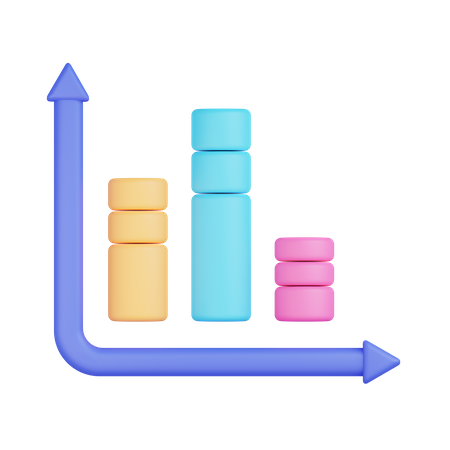 Bar Chart  3D Illustration