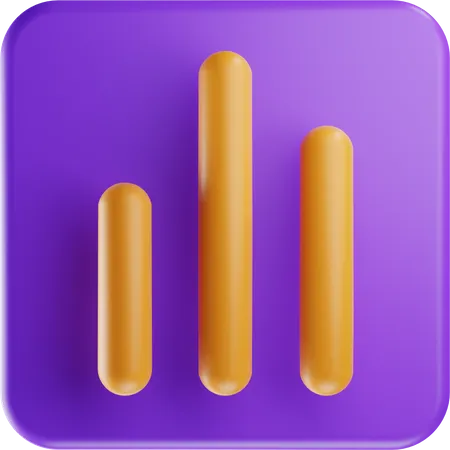 Bar Chart  3D Illustration