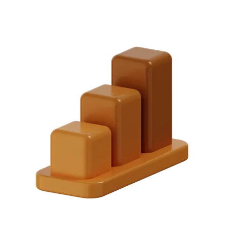 Bar Chart  3D Illustration