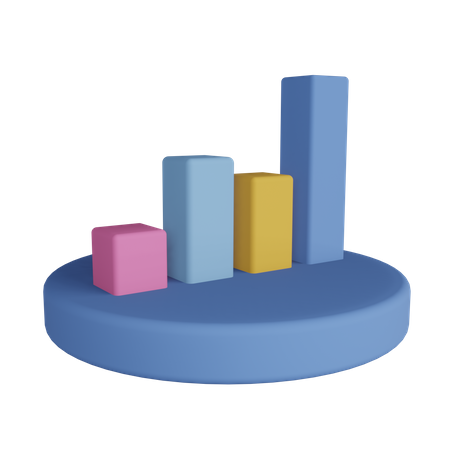 Bar Chart  3D Illustration