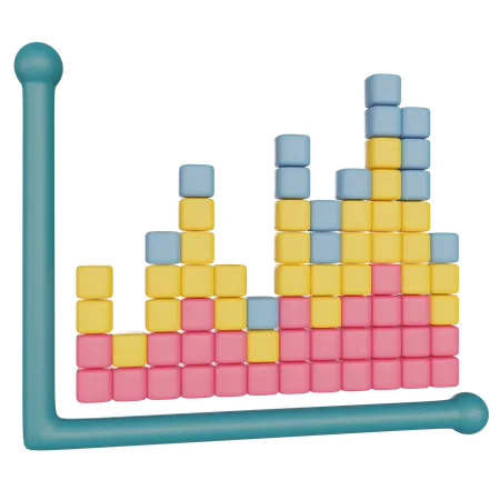 Bar Chart 3D Illustration