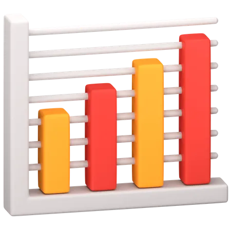 Bar Chart 3D Icon