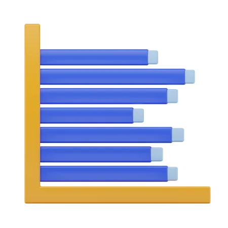 Bar Chart 3D Icon