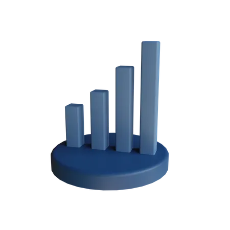 Bar Chart 3 D Icon 3D Icon