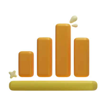 Bar Chart 3 D Business Startup 3D Icon