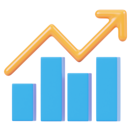 Bar Chart Analysis  3D Icon