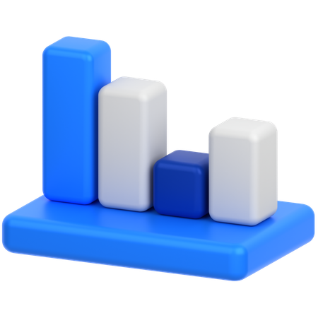 Bar Chart analysis  3D Icon