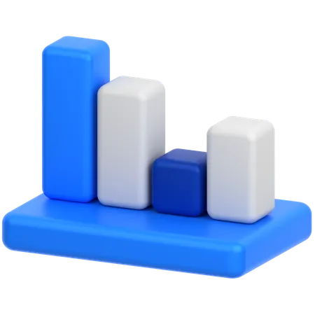 Bar Chart analysis  3D Icon