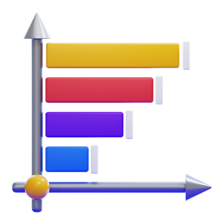 BAR CHART RIGHT  3D Icon