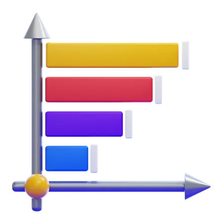 BAR CHART RIGHT  3D Icon