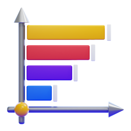 BAR CHART RIGHT  3D Icon