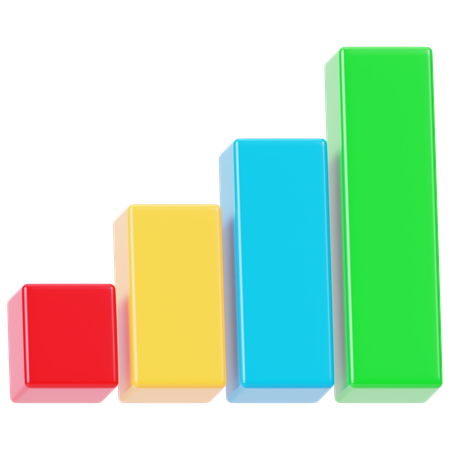 Bar Chart Statistics  3D Icon