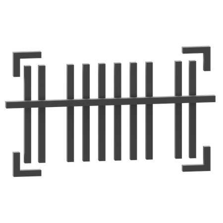 Bar Code  3D Icon