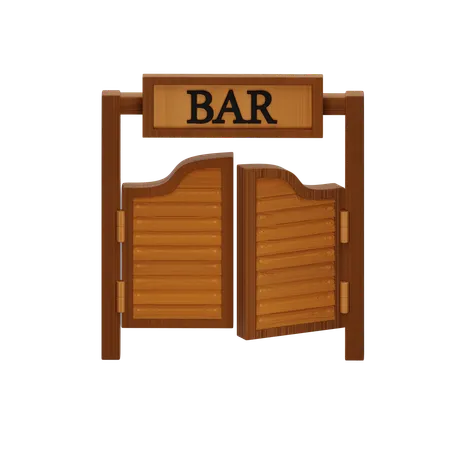 Bar Door  3D Icon