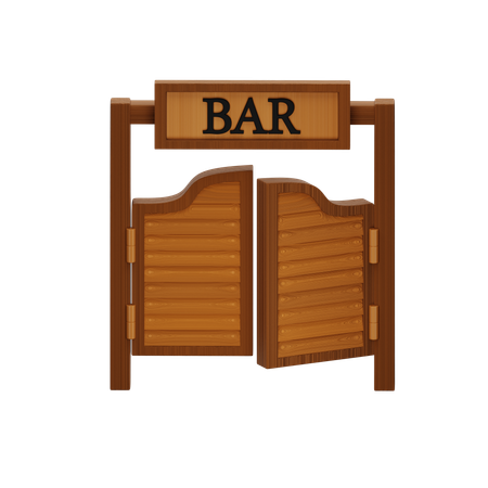 Bar Door  3D Icon