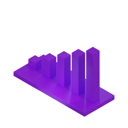 棒グラフ  3D Icon