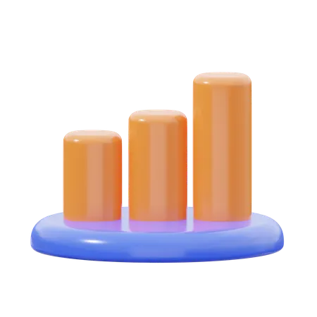 棒グラフ  3D Icon