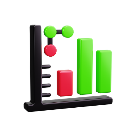 Bar Graph  3D Icon